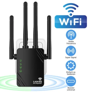 1200Mbps WLAN Repeater,Router Range WIFI Signal Verstärker Access Point Booster - Afbeelding 1 van 15