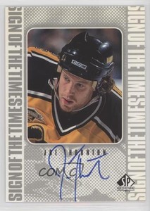 1998-99 SP Authentic Sign of the Times Joe Thornton #JT Auto