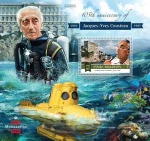 Maldives 2015 MNH - JACQUES-YVES COUSTEAU | Scott Code: 3438 - Picture 1 of 1