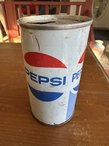 Lata de refresco vintage de 3 paneles PEPSI COLA 12 oz con lengüeta de acero Dothan AL ¡Bonita!! - Imagen 1 de 8