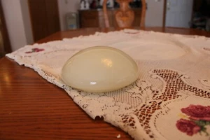 Custard Cream Vintage Saucer Replacement Light fixture Covering Globe - Picture 1 of 6