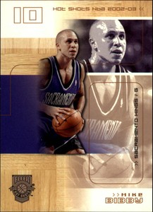 2002-03 Fleer Hot Shots Hot Hands Kings Basketball Card #33 Mike Bibby /199