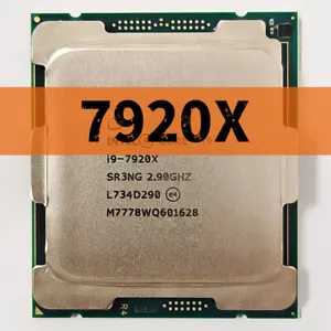 Intel Cores i9-7920X 2.9~4.3 GHz 12 Cores SR3NG 140W LGA2066 CPU Processor - Picture 1 of 3