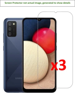 3x Samsung Galaxy A02/A02s Screen Protector w/ cloth - Picture 1 of 2