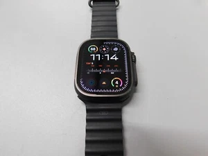 Unlocked Apple Watch Ultra 2 49MM Titanium Black Free Shipping - Picture 1 of 16