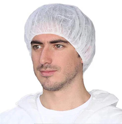 Pack of 100 Disposable Bouffant Caps Hair Nets, Salon Spa Food Service 21" - Image 1 of 4