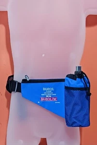 Koozie Water Bottle Fanny Pack Blue Nylon Zipper Pouch Rep PROMO - Picture 1 of 19