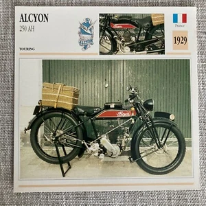 Alcyon 250 AH Touring 1929 France Edito Service Atlas Motorcycle Card - Picture 1 of 2