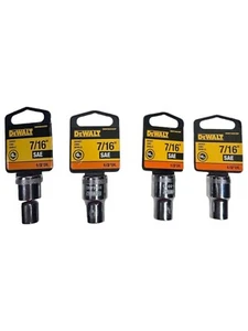 DeWalt DWMT86443OSP, DWMT74591OSP, 7/16" SAE 6pt & 12pt Socket (LOT OF 4) *SALE* - Picture 1 of 1