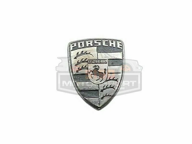 Genuine Porsche Key Fob Replacement Silver Crest Small Emblem Logo 94453844300 - Image 1 of 1