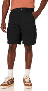 Pantalón Corto Carga Amazon Essentials Para Hombre Ajuste Clásico - Negro - Cintura 29" - Imagen 1 de 6