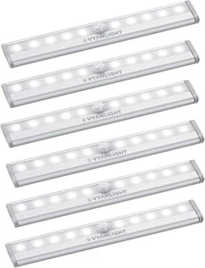 Under Cabinet Motion Sensor LED Light Bar 6-Pack | Battery, Magnetic, Stick-On - Picture 1 of 6