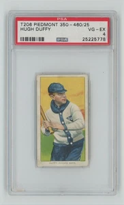1910 PIEDMONT 350-460/25 WHITE BORDER HUGH DUFFY PSA 4 CHICAGO POP 21 - Picture 1 of 2