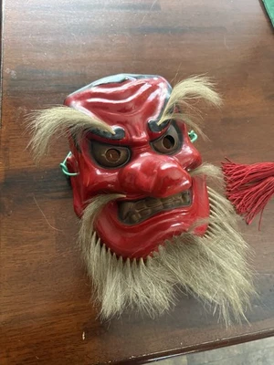 Par de máscaras de cerámica Tengu Noh Foto 1 de 2