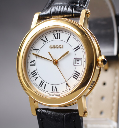 [Ecc+5] Orologio Uomo Vintage Gucci 7200M 34mm Quarzo Quadrante Bianco Romano dal GIAPPONE