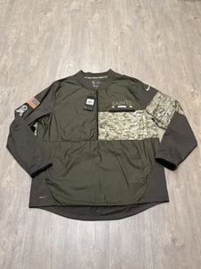 New Orleans Saints Jacket Mens XXL Green Salute to Service Pullover Nike Shield - Picture 1 of 9