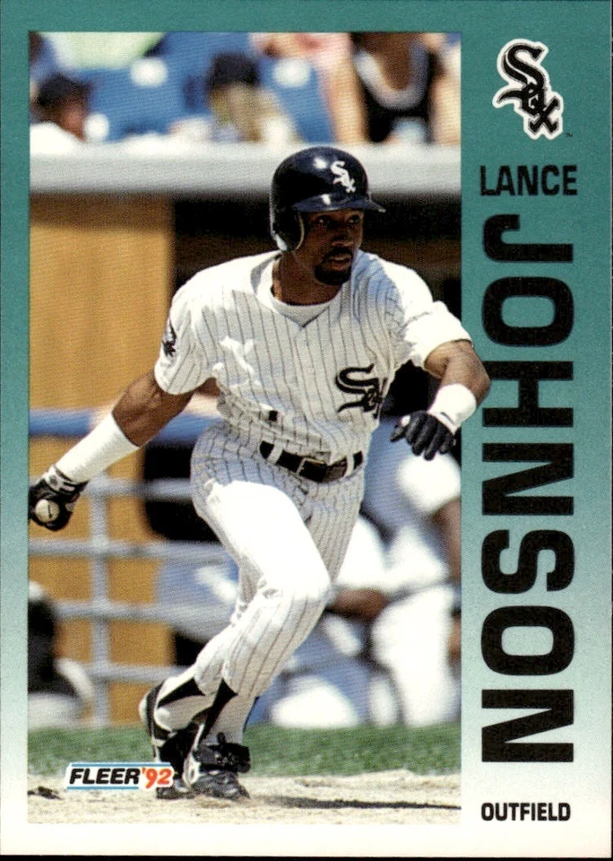 1992 Fleer #87 Lance Johnson [GOATCARDS] - Image 1 of 2