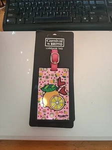 ROMERO BRITTO GEPÄCK / Backback TAG: Carnival Cruise Lemon mit Herzen *NEU* - Bild 1 von 3