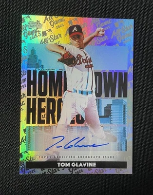 Mega caja Topps ASG 2025 Tom Glavine Homegrown Heroes autógrafo en tarjeta automática Foto 1 de 4