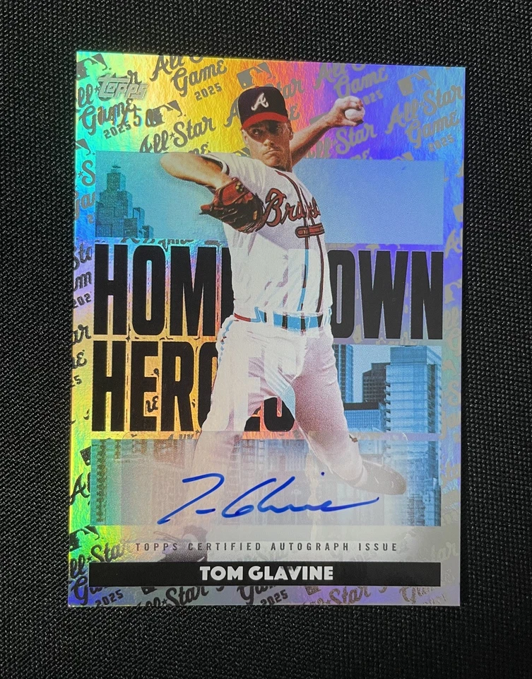 Mega caja Topps ASG 2025 Tom Glavine Homegrown Heroes autógrafo en tarjeta automática Foto 1 de 4
