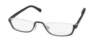 NEU ESCADA VES917 BRILLE 0Q46 METALL & KUNSTSTOFF SCHWARZ 48-20-145 HALBRAND - Bild 1 von 8