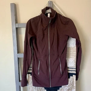 Lululemon Full Zip Damen Jacke Burgund Gr. 6 #203 - Bild 1 von 5