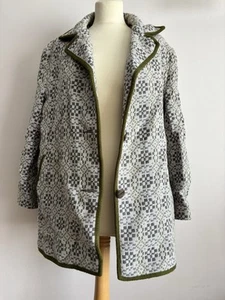 Eclipse Vintage Welsh Woollens Coat Jacket GreenPure Wool Wales Tapestry 23.5” - Picture 1 of 11