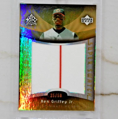 Ken Griffey Jr 2005 Upper Deck #SS-KG GOLD Reflections Super Swatch  /50 - Image 1 of 2