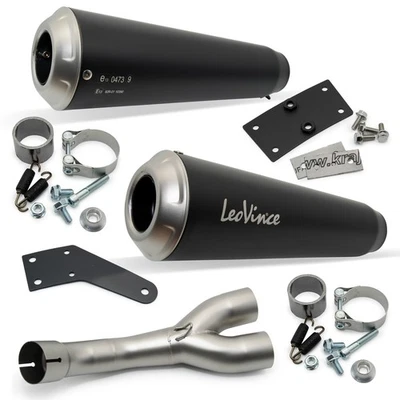 exhaust LeoVince stainless steel SLIP-ON SBK GP Duals for Suzuki SV 650 - Image 1 of 4