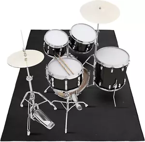 Drum Rug 3,9 Fuß x 5,2 Fuß Matte Elektrischer Teppich Schalldichte Pads Zubehör Geschenk - Bild 1 von 1