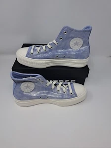 Zapatos Converse Chuck Taylor All Star Plataforma Elevadora Gamuza Brillante Mujer 10 Lila - Imagen 1 de 8