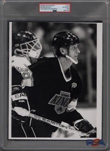 WAYNE GRETZKY LA Kings 1990 foto originale 8 x 10 PSA tipo 1 - Foto 1 di 2
