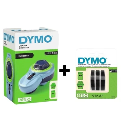 DYMO Prägegerät  PrägeetikettenMit Nachfüllpack Beschriftung Label Gerät  9mmx3m - Bild 1 von 3