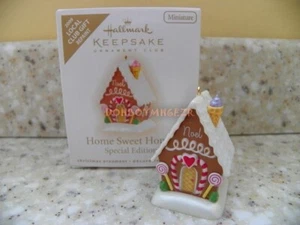 Hallmark 2009 Home Sweet Home Gingerbead House repaint mini KOC Club Ornament - Picture 1 of 1