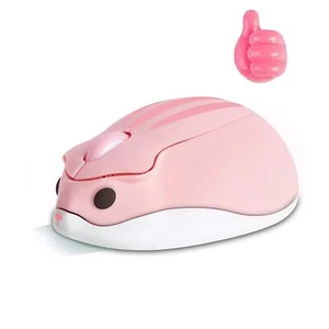 2.4G Wireless Mouse Cute Animal Hamster Shape Silent Mouse with Gift 1 Random... - Picture 1 of 6