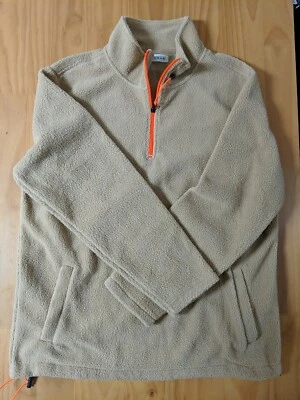 Pacsun Mens Khaki High Neck Long Sleeve Classic Pullover Sweatshirt Large New - Image 1 of 2