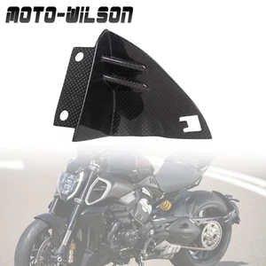 For Ducati Diavel V4 23+ 100% Carbon Fiber Chain Guard Mudguard Cover Gloss - Picture 1 of 14