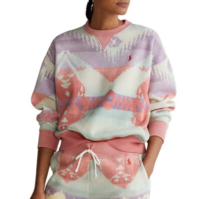 Polo Ralph Lauren Sudadera Polar Suroeste Rosa Desierto Talla XL Foto 1 de 4