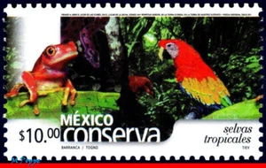 2373 Mexico 2004 CONSERVATION, TROPICAL FORESTS, BIRDS, PARROT, (10.00P), MNH - Picture 1 of 2