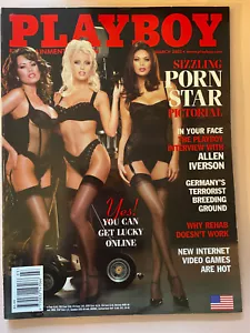 PLAYBOY MAGAZINE - MARCH 2002 With Centrefold - Picture 1 of 1