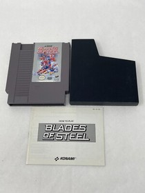 VTG 1988 NINTENDO NES BLADES OF STEEL GAME CARTRIDGE W/SLEEVE & BOOKLET JAPAN