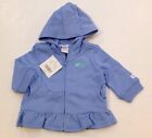 NWT Janie and Jack Tropical Sea 0-3 Months Light Blue Fish Hooded Jacket Hoodie