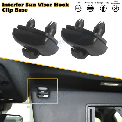Para Audi A4 S4 A5 S5 Q5 RS3 RS4 RS5 Negro Parasol Gancho Clip Soporte Interior Foto 1 de 4