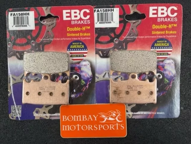 2004 - 2010 KAWASAKI VN 2000 VULCAN CLASSIC LT FRONT EBC HH BRAKE PADS - 2 PAIR - Image 1 of 1