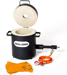 HORNO DE FUSIÓN DE METALES A GAS FB2M–10 KG Propano Forja Cobre Latón Bronce PREMIUM - Imagen 1 de 12