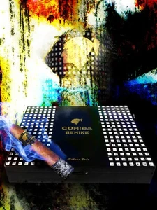 24 x 18- Cohiba BEHIKE Cigar Abstract Print on glossy paper - Picture 1 of 3
