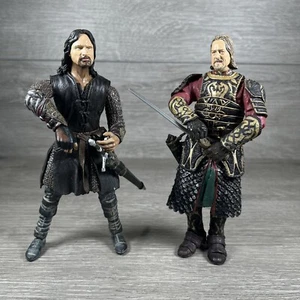 The Lord of the Rings Aragorn King Theoden Action Figure 2002 Loose - Picture 1 of 5