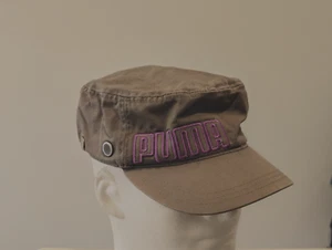 Womens Puma Hat Cadet Style Gray Purple Embroidered Adjustable Cap Strapback - Picture 1 of 14