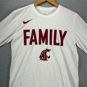 Washington State Wildcats T-Shirt Mens Small Dri-Fit White Long Sleeve Nike NEW - Picture 1 of 10