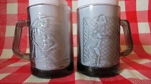 McDonald Glass Mugs Captain Crook   Hamburglar - Picture 1 of 12